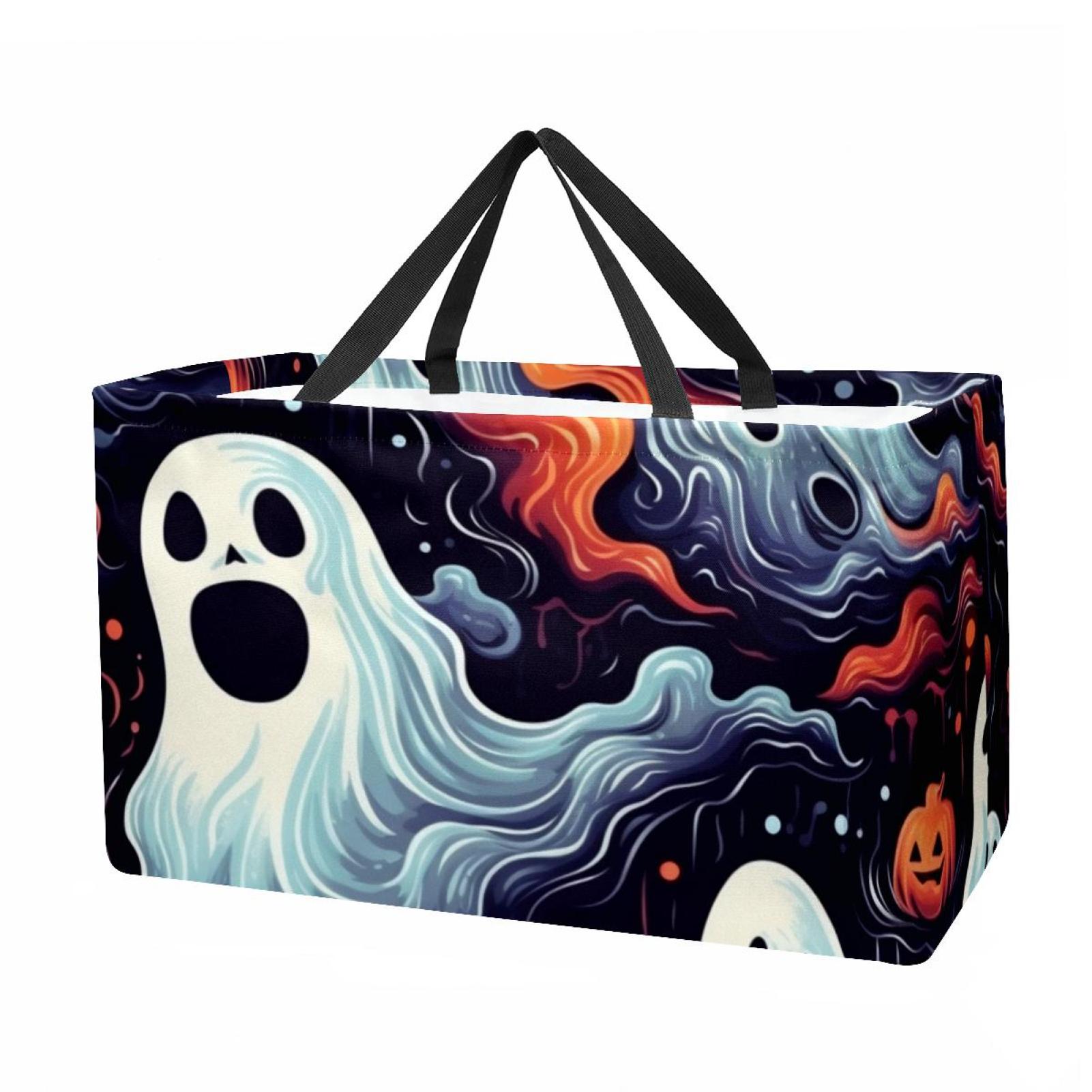 Ghost Large Capacity Reusable Foldable Cube Organizer with Oxford Cloth ...
