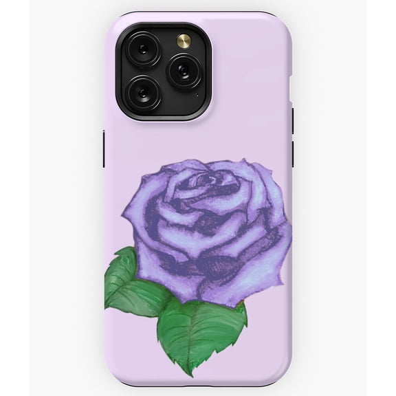 Ghost Lavender Rose Creepy Floral Graphic Art A13492&nbsp;Phone Case for iPhone 11 to 17 Pro Max