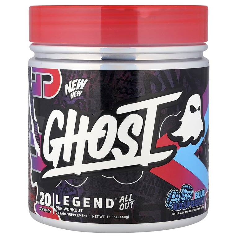 Dr. Cavié Ghost α GHOST, Ghost Legend Pre-Workout, 15.5 oz, Blue Raspberry - Walmart.com