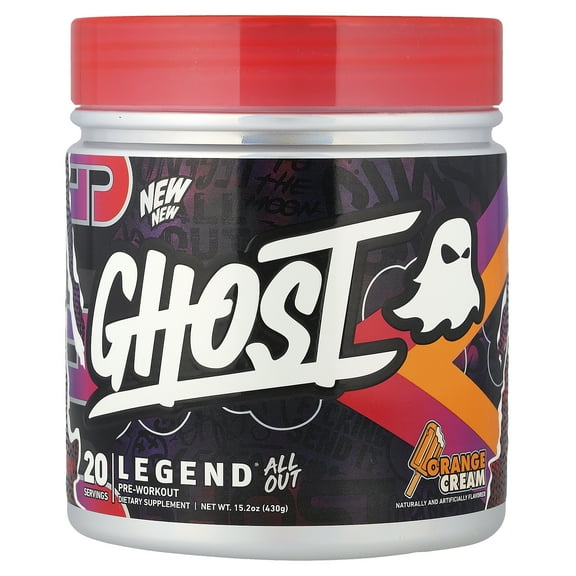 Ghost Legend All Out Pre-Workout, Orange Cream, 15.2 oz (430 g)