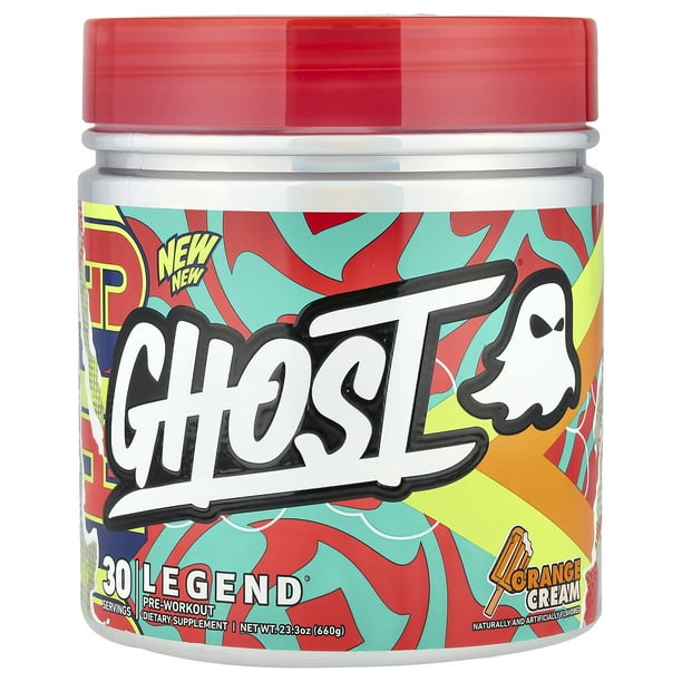 GHOST, Pre-Workout, Orange Cream, 23.3 oz Vegan Friendly - Walmart.com