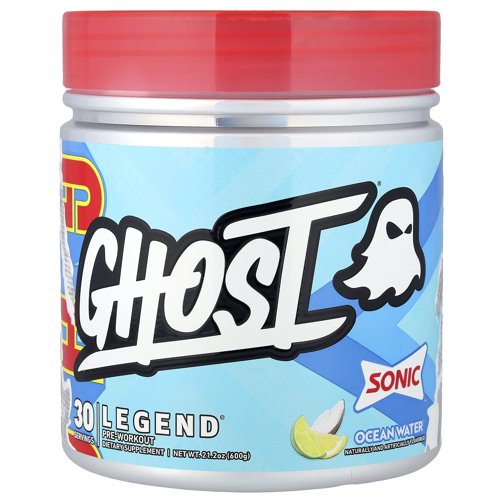 GHOST Ghost Legend Sonic Ocean Water Pre-Workout 21.2 oz - Walmart.com