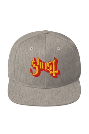 Ghost Logo Embroidered Snapback Hat