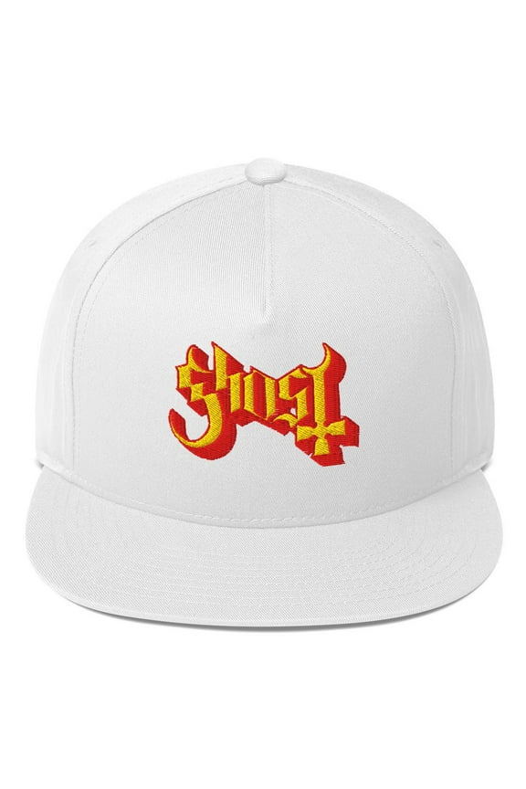 Ghost Logo Embroidered Snapback Hat