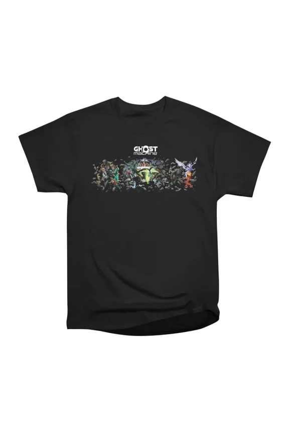 Ghost Machine Phase 2 White Letters Transparent BG T-Shirt Tee Gift For Him Merch For Her