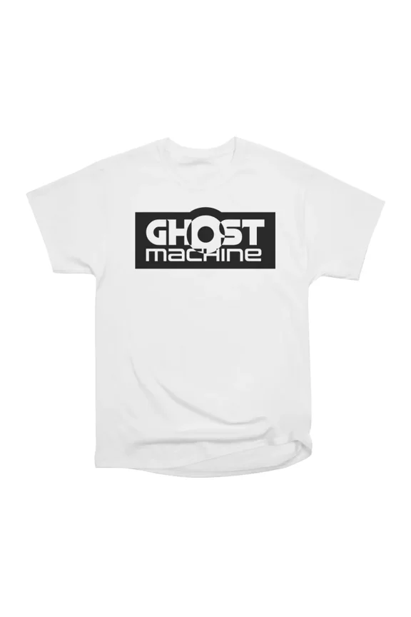Ghost Machine White Letters Black Logo T-Shirt Tee Gift For Him Merch For Her Apparel For