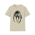 thumbnail image 1 of Ghost Mask, Gildan Unisex Softstyle T-Shirt, Ghost Face Graphic Tee, S-3XL, 1 of 3