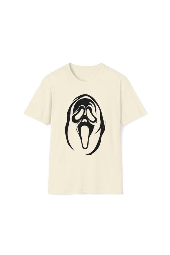 Ghost Mask, Gildan Unisex Softstyle T-Shirt, Ghost Face Graphic Tee, S-3XL