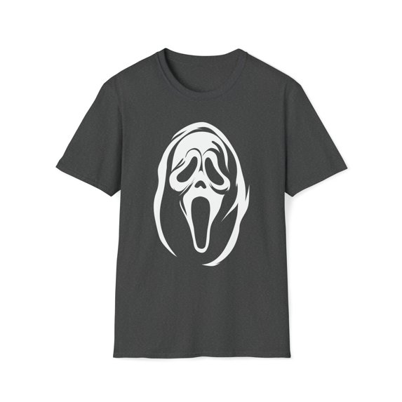 Ghost Mask, Gildan Unisex Softstyle T-Shirt, Ghost Face Graphic Tee, S-3XL