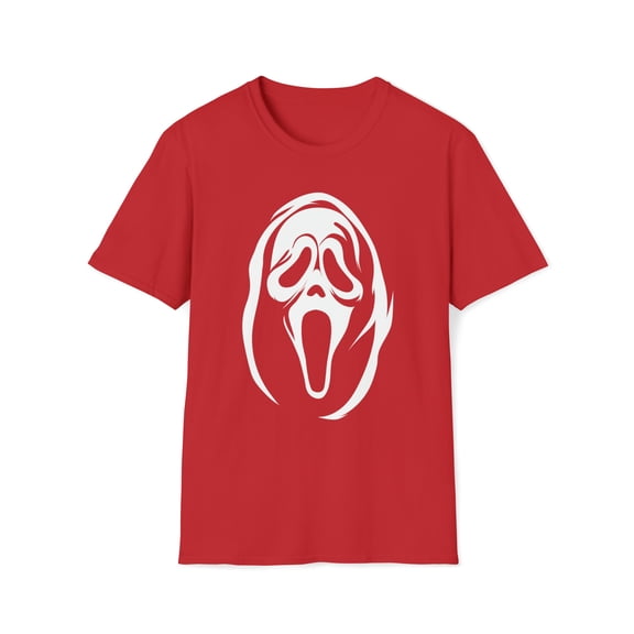 Ghost Mask, Gildan Unisex Softstyle T-Shirt, Ghost Face Graphic Tee, S-3XL