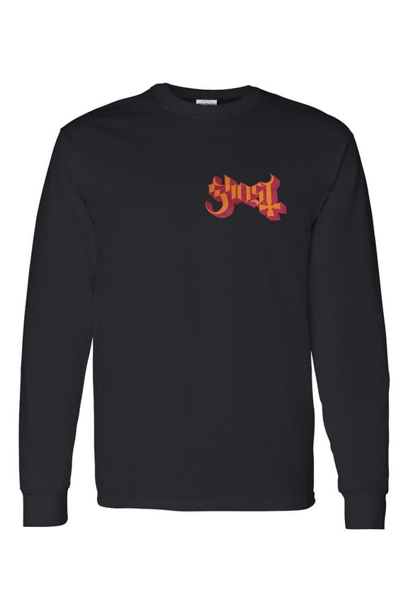 Ghost Men's Charger Logo Long Sleeve T-Shirt Black Small | Officially Licensed Merchandise