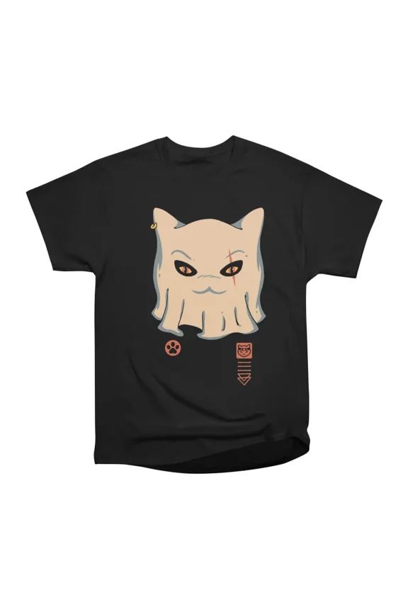 Ghost Meowster Cat T-Shirt Tee Gift For Him Merch For Her Apparel For Friend