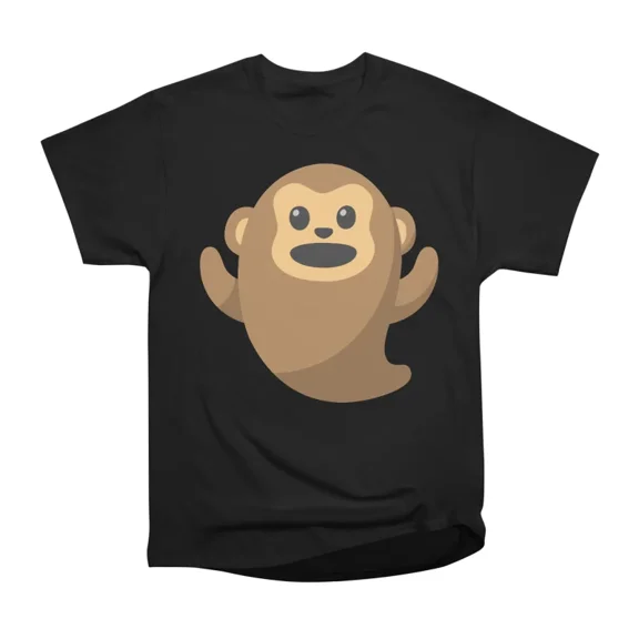 Ghost Monkey Emoji T-Shirt Tee Gift For Him Merch For Her Apparel For Friend