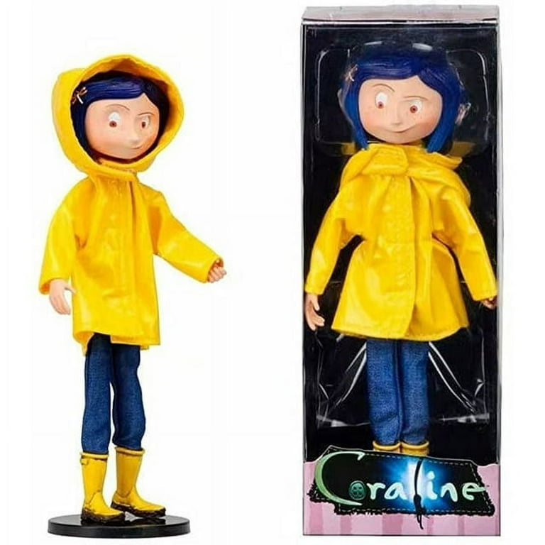 Ghost Mother Coraline Figure Horror Doll Movable Doll Raincoat Version Caroline Doll Ornament Gift Anime Accessories
