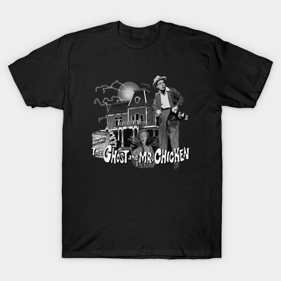 Ghost Mr Chicken Funny Don Knotts Retro 60s Comedy Unisex T-Shirt Y3188, Up to Size 5XL