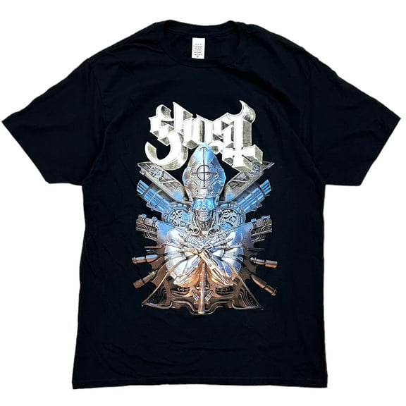 Ghost Music Band Men's Re-Imperatour North America 2023 Concert Tour Tee T-Shirt (Large, Black Style 1)