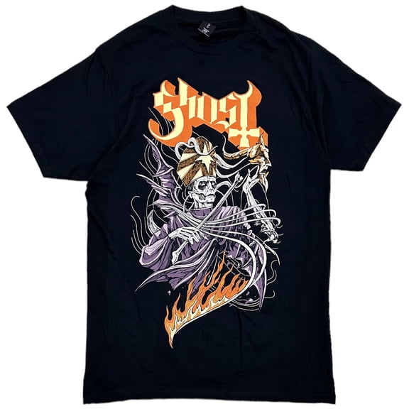Ghost Music Band Men's Re-Imperatour North America 2023 Concert Tour Tee T-Shirt (X-Large, Black Style 2)