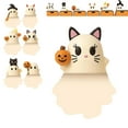 thumbnail image 1 of Ghost Mystery Phone Buddy, Stick-On Halloween Ghost & Pumpkin Phone Topper, Cute Strong Adhesive Cling Decoration for Smartphone, Peel-and-Stick Design Figurine, Fun Desk Accessory, 1 of 6