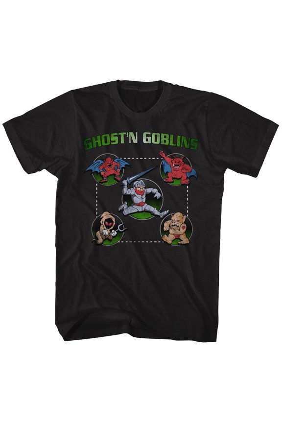 Ghost'N Goblins Full Circle Black Gaming Shirt