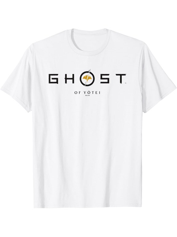 Ghost Of Yotei Black And Yellow Minimalistic Logo Apparel T-Shirt, Size S-5XL