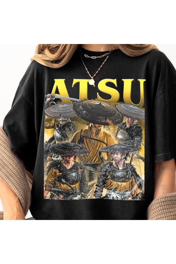 Ghost Of Yotei T-Shirt, Atsu Vintage T-Shirt, Fan Tee, Game Inspired Top, Gamers T-shirt, Gift for Fans