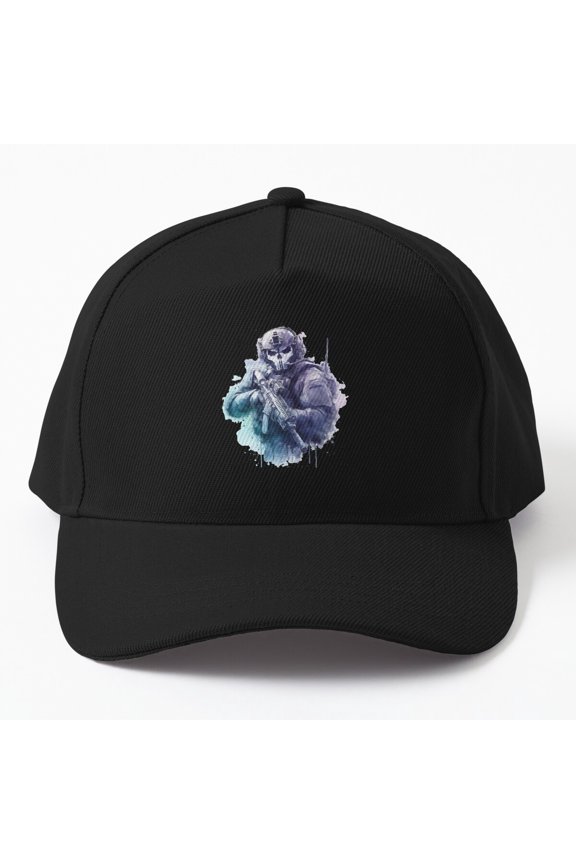 Ghost Operator Baseball Cap, Tactical Skull Soldier Graphic Art Design, Classic Hat