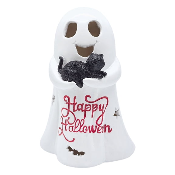 Ghost Ornament-Halloween Decorations-Resin Desktop Decoration White Halloween Ornaments Halloween Celebration Methods