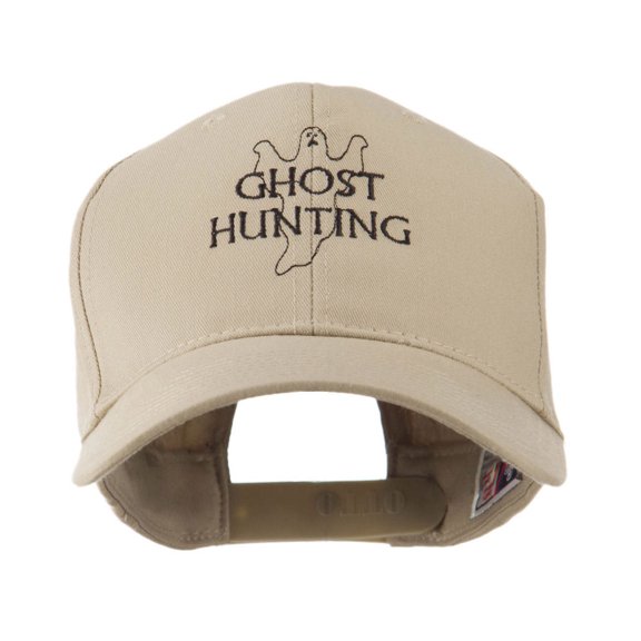 Ghost Outline with Hunting Embroidered Cap - Khaki OSFM