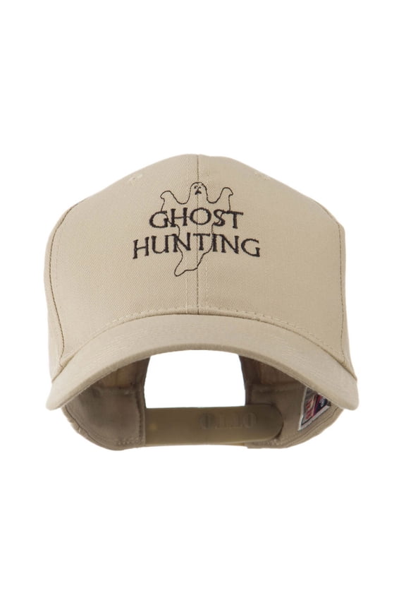 Ghost Outline with Hunting Embroidered Cap - Khaki OSFM