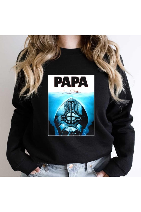 Ghost Papa Graphic Tee, Funny Swedish Rock Band Parody SW18084 Unisex Sweatshirt, Up to Size 5XL
