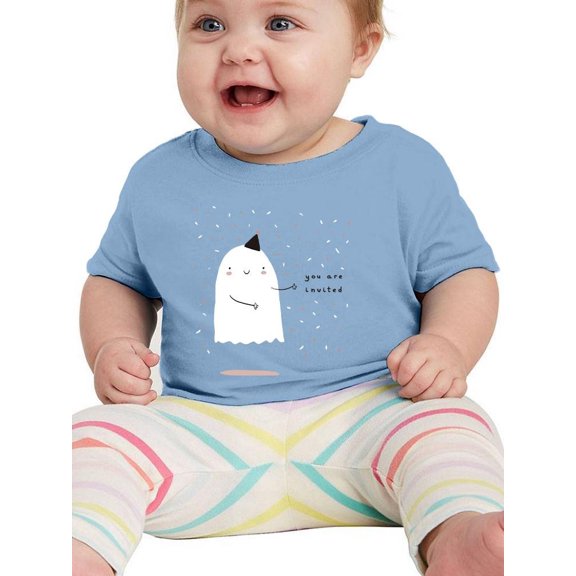 Ghost Party Invitation T-Shirt Infant -Image by Shutterstock,  18 Months