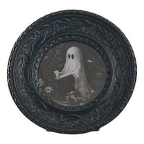Ghost Picture Frame - Gothic Library Resin Photo Frame with Motif Picture Frame Photo Frame Multifunctional Tabletop Display Halloween Decoration for Thanksgiving Bathroom