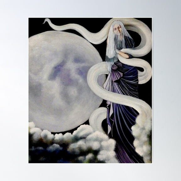 Ghost Poster Wall Art, Modern Wall Decor For Living Room Bedroom, 30x30 UNFRAMED