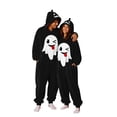 thumbnail image 1 of Ghost Pumpkin Onesie, Pumpkin Jack O Hooded Costumes Adult Plush Halloween Pajama|Polar Fleece Jack-O Casual Costume Y2k Trendy Funny Streetwear Fall Winter Warmth Jumpsuit Vacation Loungewear, L, 1 of 7