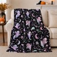 thumbnail image 1 of Ghost Pumpkin Scene Ghosts And Pumpkins Spooky Holiday Art Halloween Lovers Playful Harvest Motif Warm Flannel Blanket, Halloween Gift for Living Room and Family Room Home Decor, 1 of 9