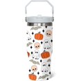 thumbnail image 1 of Ghost Pumpkin Skull Tumbler, Halloween Cup 30 Oz Tumbler with Handle and Flip Straw, Fall Cup Halloween Tumbler Keeps Drinks Cold & Hot, Stainless Steel Halloween Coffee Mug Halloween Gifts For Women, 1 of 6