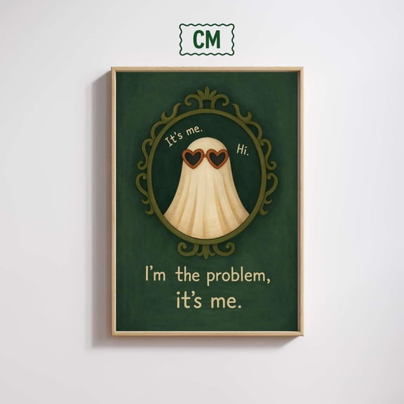Ghost Quote Poster Vintage Frame Poster Lyric Art , Poster Print Only