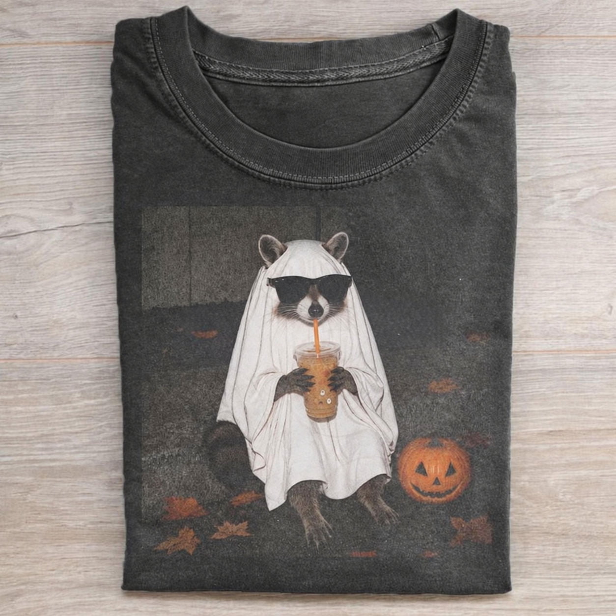 Ghost Raccoon Coffee Gildan 5000 Unisex T-Shirt S-3XL - Walmart.com