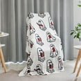 thumbnail image 1 of Ghost Reading Throw Blanket, 50" x 60", 1 of 8