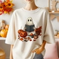 thumbnail image 1 of Ghost Reading Book Shirt, Halloween Bookshelf Shirt, Ghostly Bookish Shirt, Ghost and Book Shirt, Cute Ghost Book Shirt, Book Lover Halloween Shirt, Halloween Teacher Gift, 1 of 3