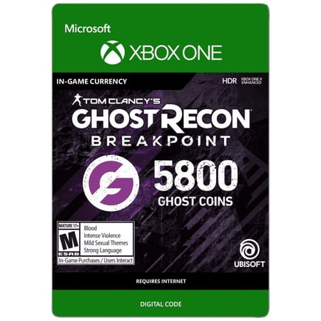 Ghost Recon Breakpoint 4800 +1000 Bonus Ghost Coins - Xbox One [Digital]