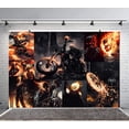 thumbnail image 1 of Ghost Rider Backdrop Banner Party Supplies Poster Movie Theme Background for Photography Kids Birthday Decorations, 1 of 5
