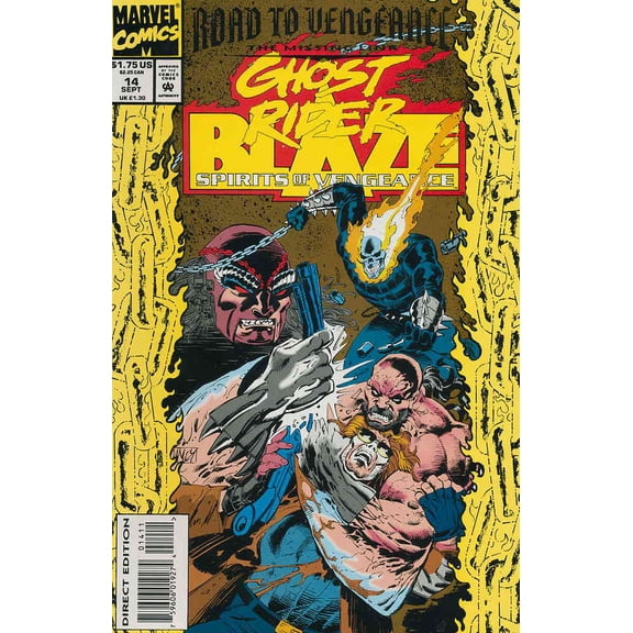 Ghost Rider/Blaze: Spirits of Vengeance #14 VF ; Marvel Comic Book