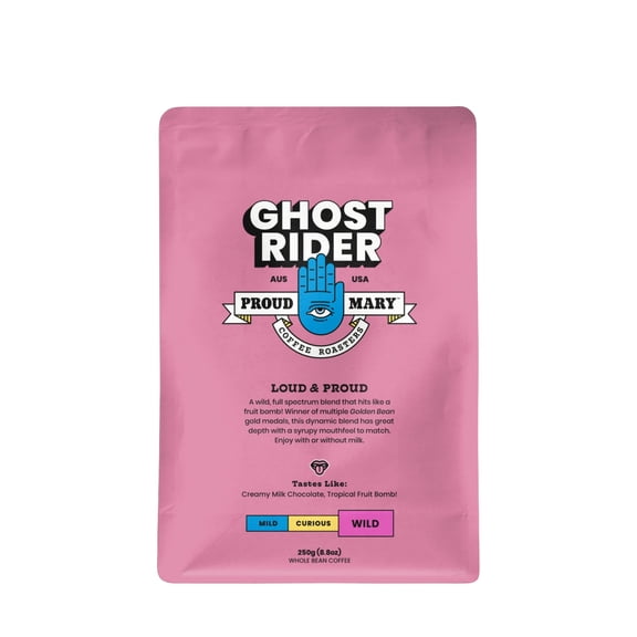 Ghost Rider Blend - Roasted by Proud Mary Coffee - Freshly Ground Coffee - 250g Bag