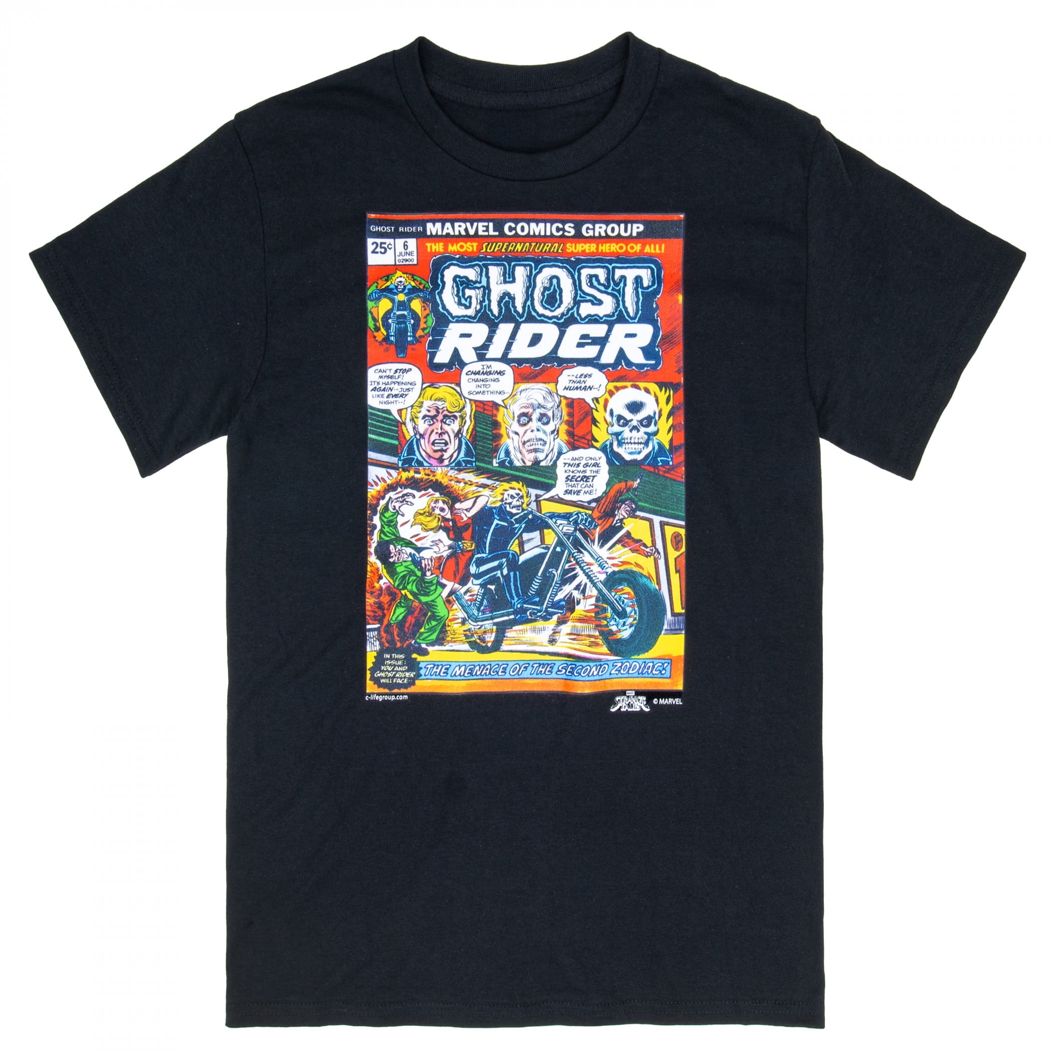 Ghost Rider Comic Cover T-Shirt-XLarge - Walmart.com
