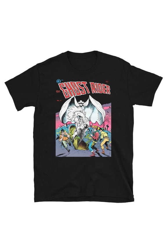 Ghost Rider Comic No. 4 Frank Frazetta Cover T-Shirt(Black)