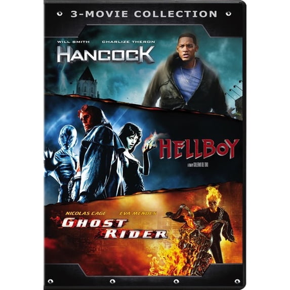 Pre-Owned Ghost Rider / Hancock / Hellboy (Dvd) (Good)