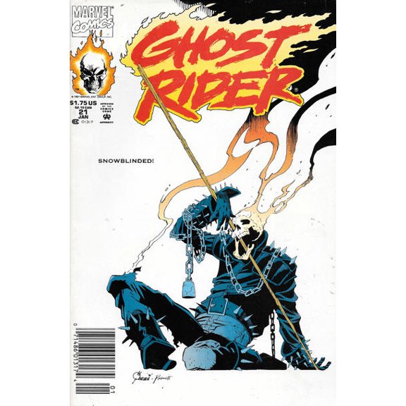 Ghost Rider (Vol. 2) #21 (Newsstand) VF ; Marvel Comic Book