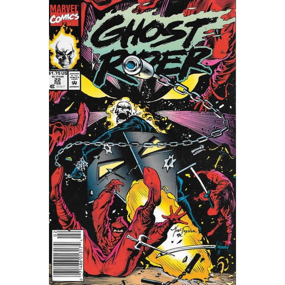 Ghost Rider (Vol. 2) #22 (Newsstand) VF ; Marvel Comic Book