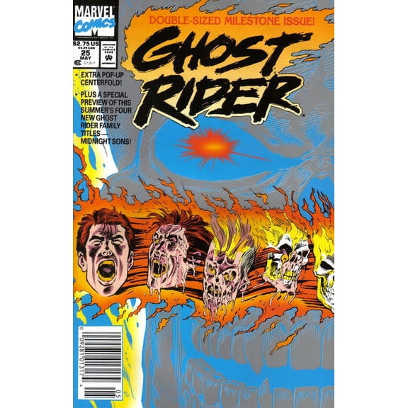 Ghost Rider (Vol. 2) #25 (Newsstand) VF ; Marvel Comic Book